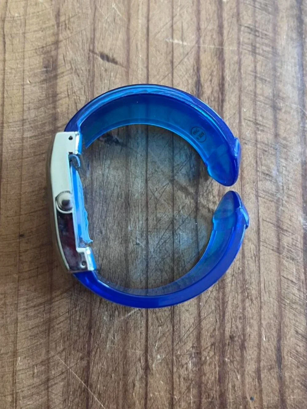 Y2K Women's Blue and Silver Watch